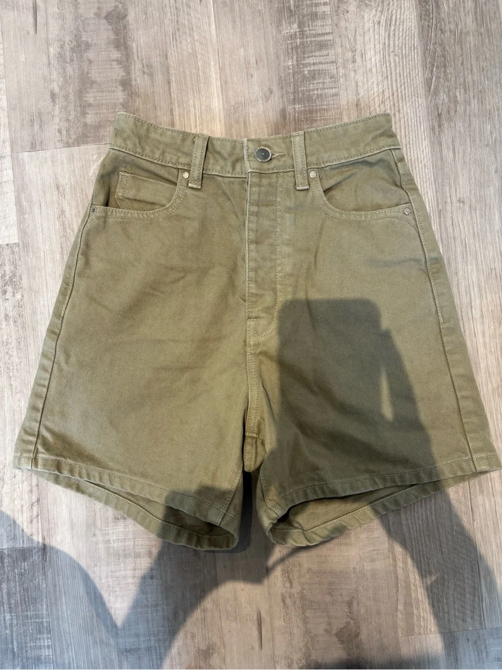 Zara Olive High-Waist Women’s Jean Shorts